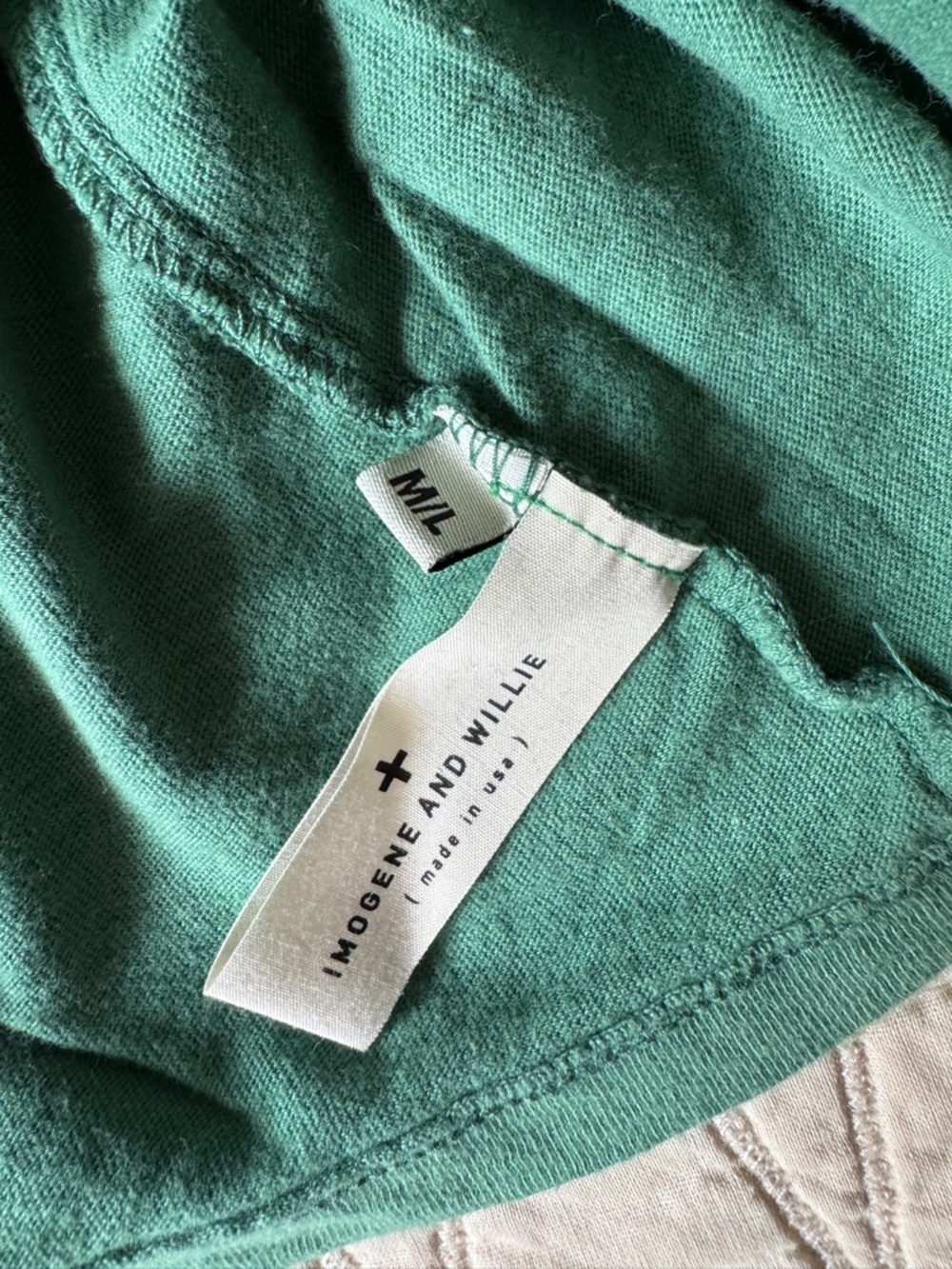 imogene + willie Green Short Sleeve Crew Tee - Picture 7 of 8
